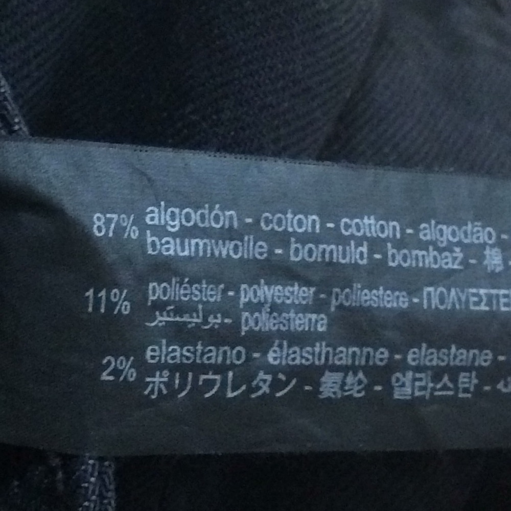 Zara SZ 4, black high rise wide leg jeans. - Picture 8 of 10